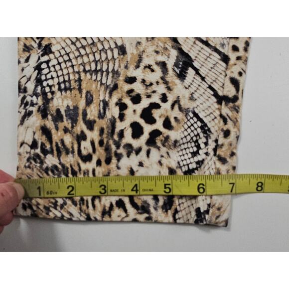 Chico's Stretch Brigitte So Slimming Leopard Animal Print Pants 1.5P 10 PETITE - Picture 7 of 8